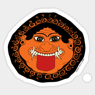 Greek Myth Comix - the GORGON in COLOUR Sticker